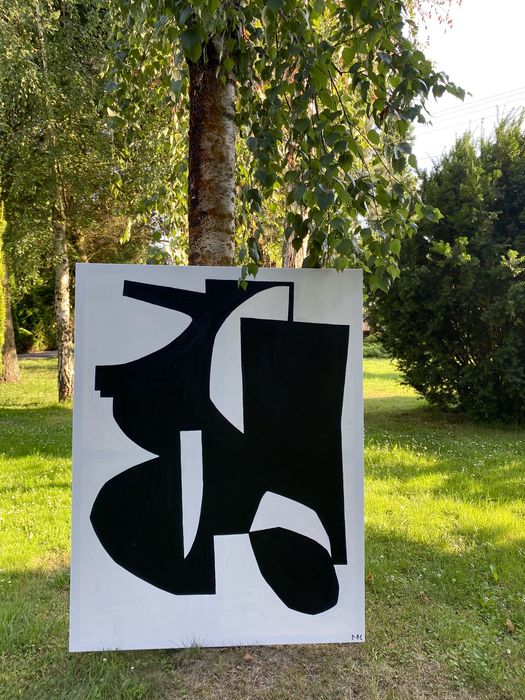 Obraz malarstwo olejne abstrakcja 130/100 cm duży rozmiar płótno