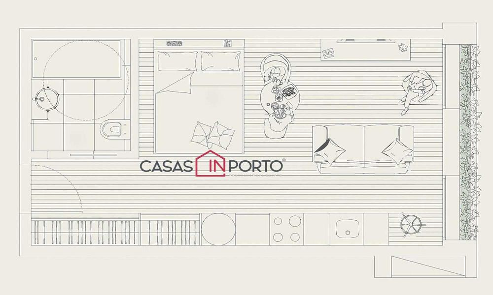 Estúdio Premium - Condominio Fechado - Porto