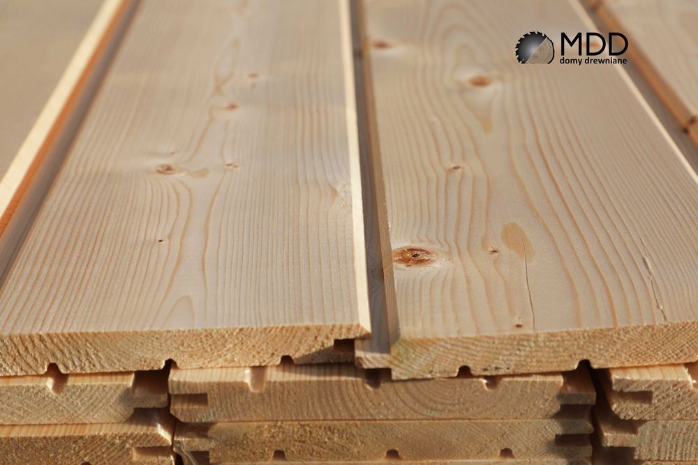 Szalówka, deska elewacyjna świerkowa 14 x 121 mm kl. A/B