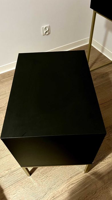 Szafki 2 szt. Czarno-złote Selsey