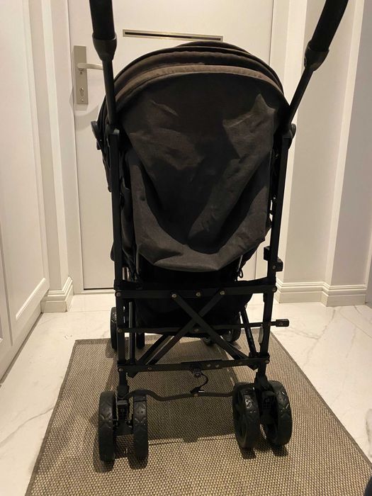 Wózek czarny Topmark spacerowy spacerówka parasolka