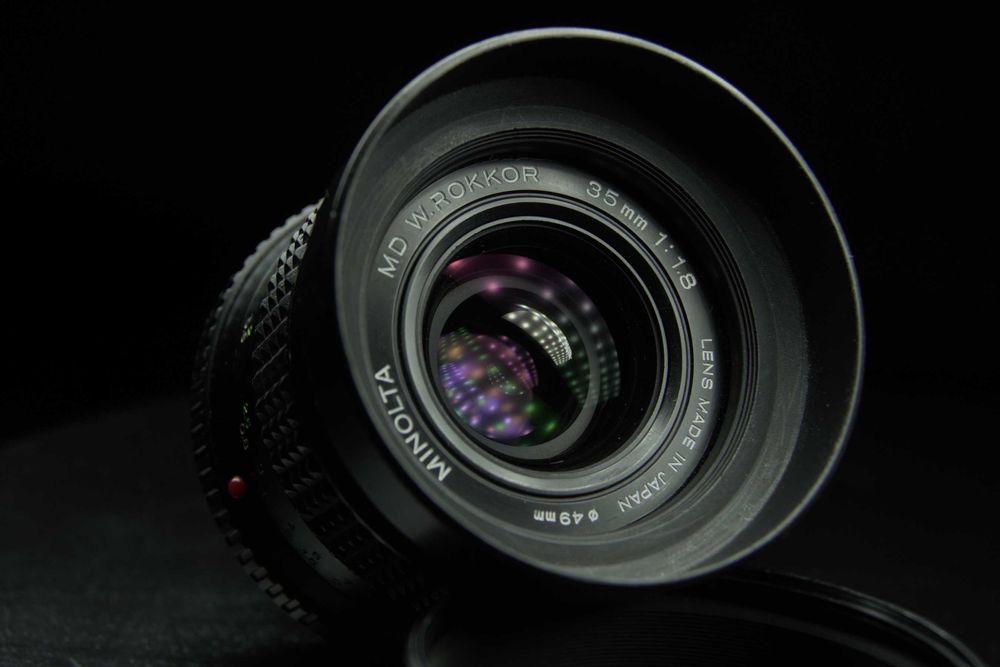 Minolta w.rokkor 35mm 1.8 рідкісний  світлосильний об'єктив