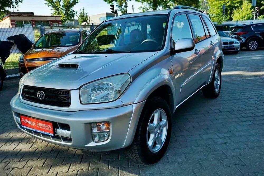 Toyota RAV4 2,0D4D Klima, alu, 4x4, serwis, 100%, 2002r.