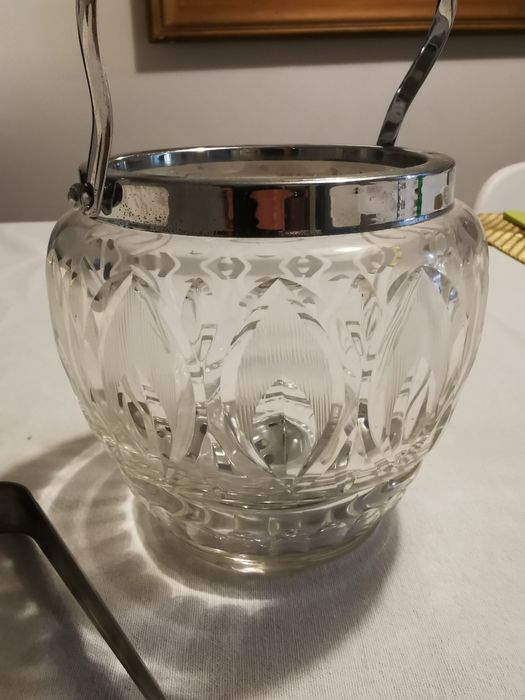Balde de gelo vintage cristal