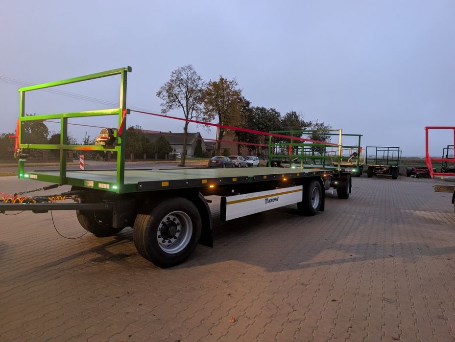 Przyczepa do bel skrzyniopalet balotów platforma laweta