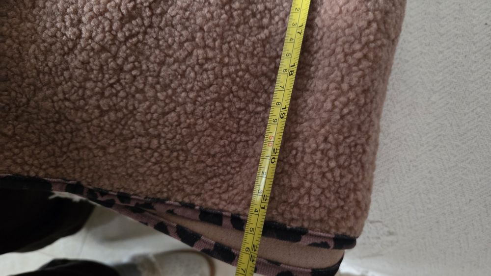 Kamizelka bezrękawnik miś-baranek panterka