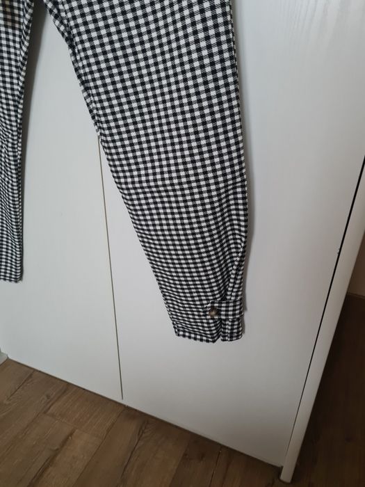 Spodnie długie krata