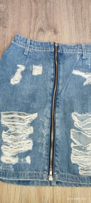 Spódnica jeansowa H&M Divided z przetarciami NWT! rozm. 36