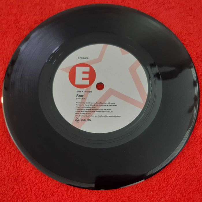 Disco Vinil Single Erasure - Star / Dreamlike State