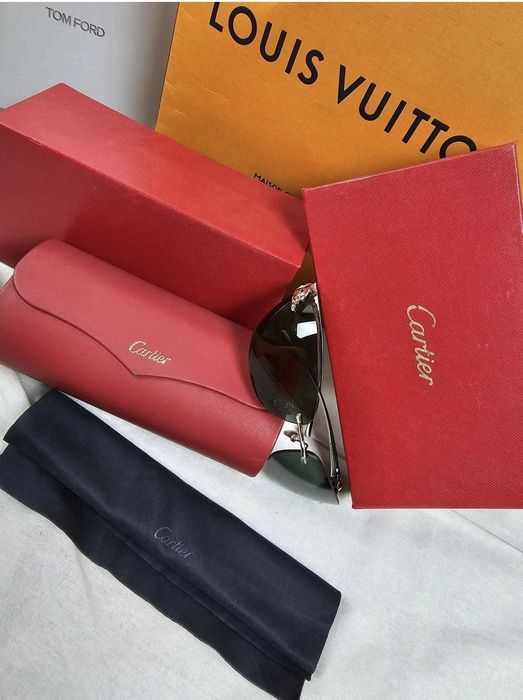 Okularu przeciwsłoneczne Cartier komplet nowe