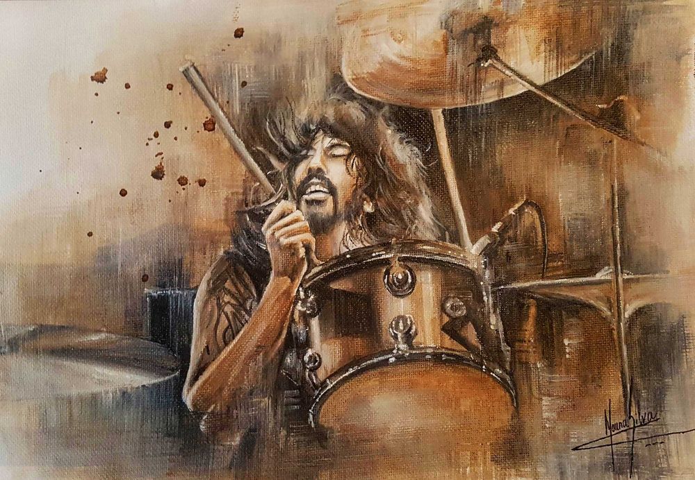 Quadros exclusivos pintados a café