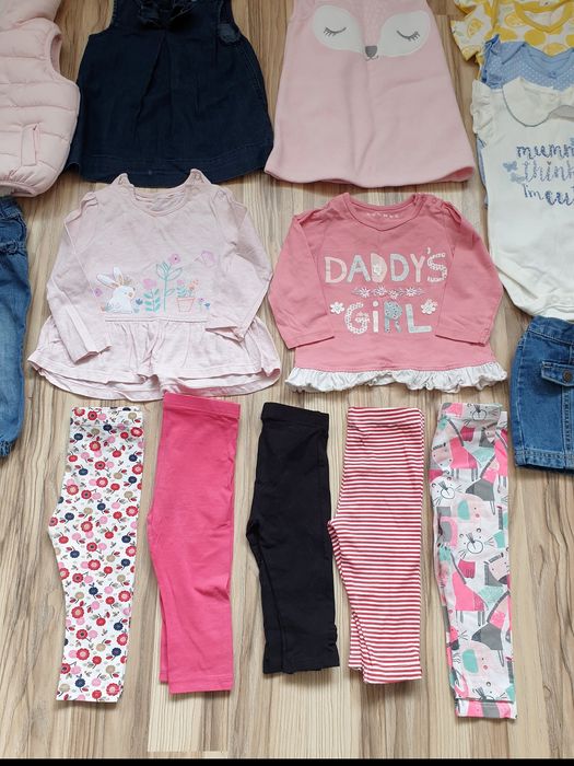 Zestaw ubran dla dziewczynki 9-12miesiecy