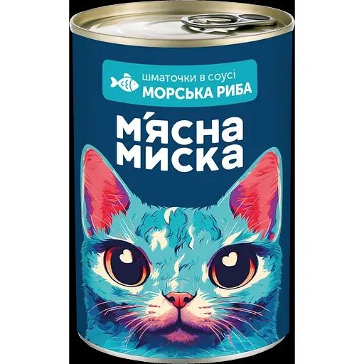 Корм для котов Мясная Миска 415г (кусочки в соусе)