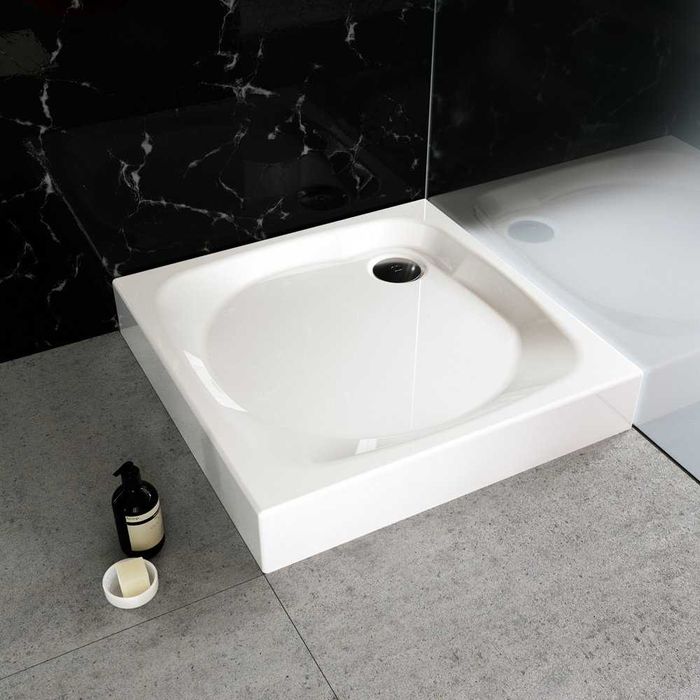 Brodzik półokrągły 100x100x14 80 kwadratowy półokrągły NOWE wysokie ni