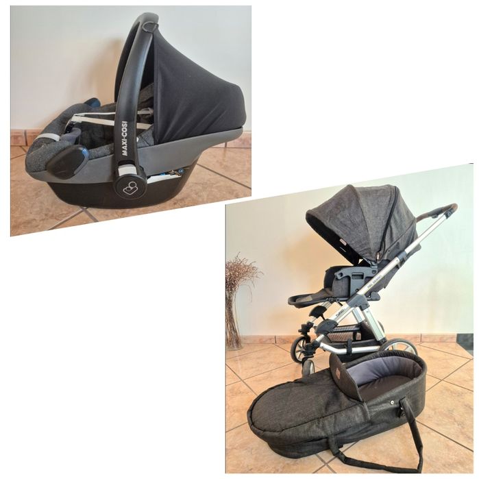 Carro de Bebé ABC Design + Ovo Maxi Cosi, óptimo estado,  tudo 110€