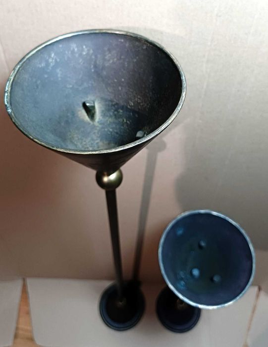 Conjunto de Castiçais Vintage Estilo Memphis