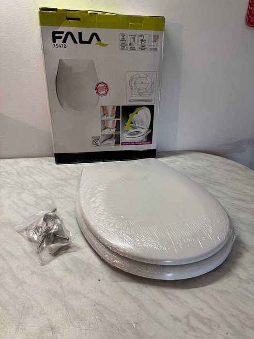 Wolnoopadająca Deska WC FALA Twarda z Wypinanymi Zawiasami