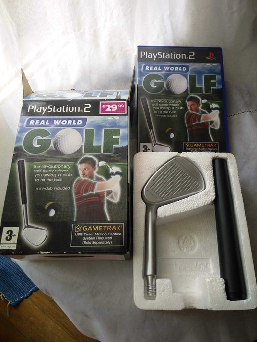 Pack Playstation 2 PS2::volante Mclaren e Conjunto de Golfe