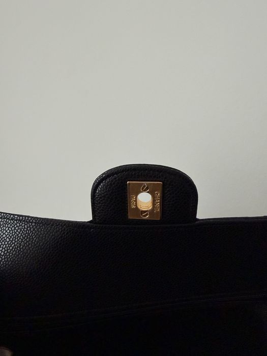 Сумка Chanel double flap Bag Caviar Medium Gold Преміум