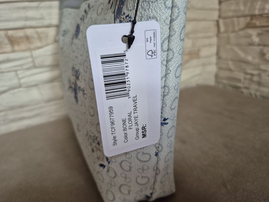 Kosmetyczka Damska Guess Bone Floral Jaye Travel