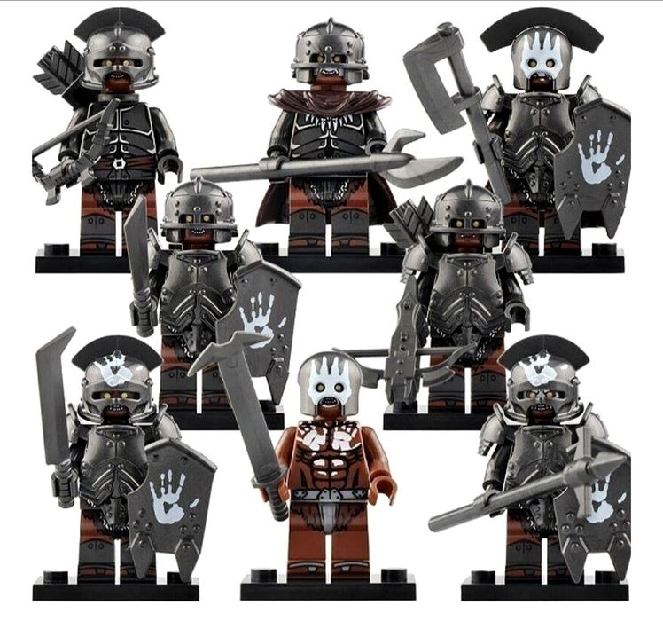 Klocki figurki Hobbit Ork Uruk Hai władca pierścieni Lort kompatybilne z Lego hobbit klocki Władca Pierścieni Ork zestaw uruk hai