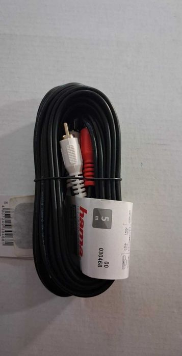 HAMA  Kabel Cinch RCA długi 5m  2xCinch