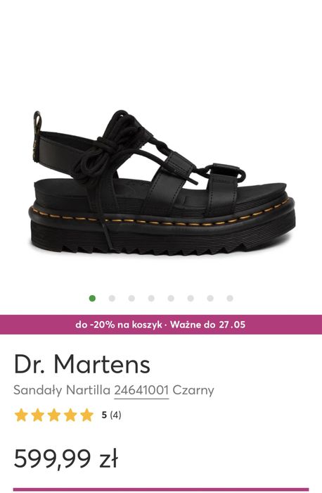 Sandały Dr. Martens Nartilla rozmiar 36