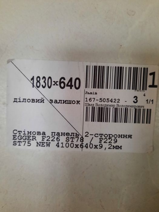 Стільниця і стінова панель