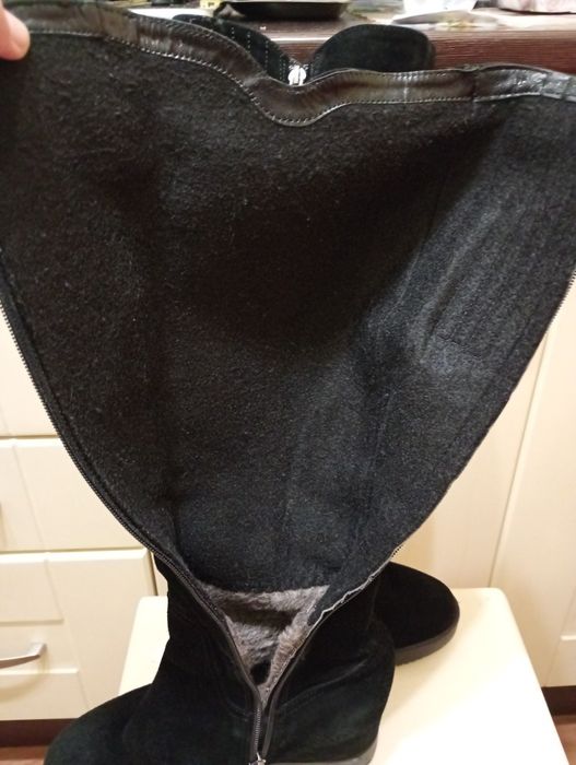 Чоботи зимові з натуральної замші