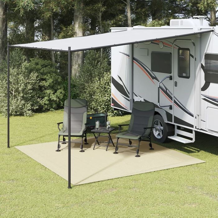 Vidaxl Wykładzina Do Namiotu, Kremowa, 4X3 M