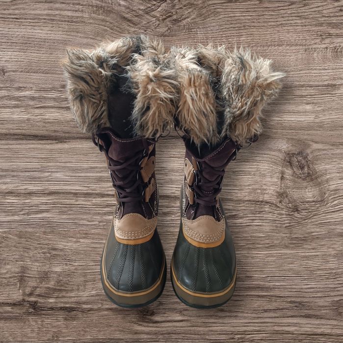 Buty Sorel Joan Arctic Śniegowce Ocieplane Wodoodporne Zimowe r. 40
