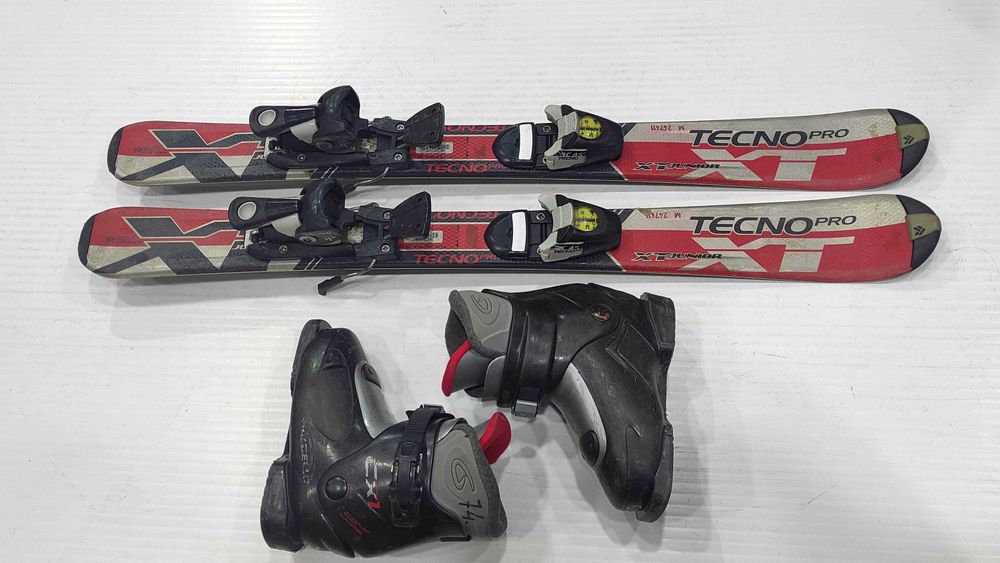 narty dla dzieci do nauki carvingowe Tecno Pro 90cm + buty r.29/18,5cm
