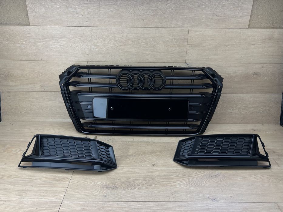 Решітка Audi a4 b9 s4 sline a4 69 бампер решетка решотка ауді а4 б9