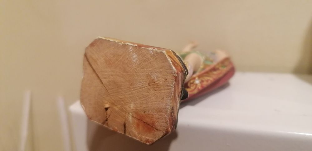 Santo expedito madeira apenas 11 cms muito detalhado