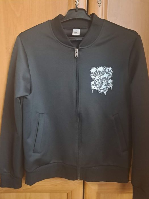 Czarna bluza męska (bomber jacket)