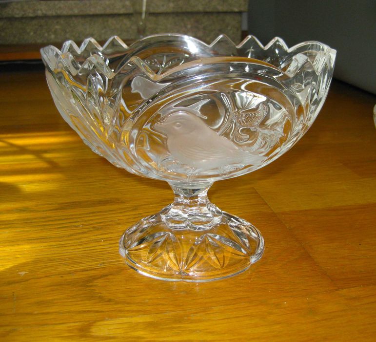 Taça grande + 6 Taças pequenas  em Cristal Lapidado d' Arques