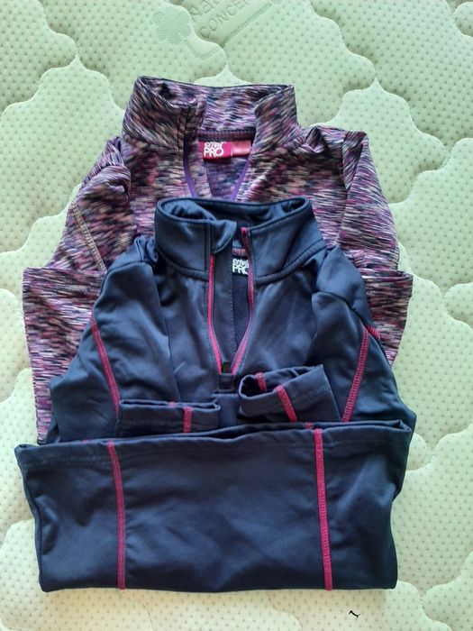 2 sztuki * koszulka narciarska 122 128 * narty