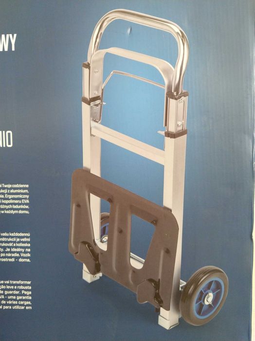 NAJTANIEJ Wózek Aluminiowy Składany Transportowy Max 90kg