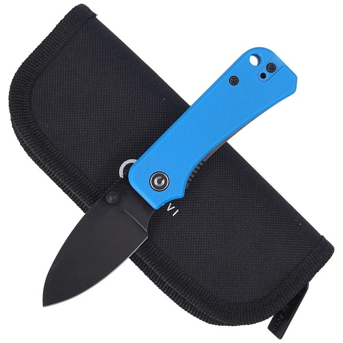 Nóż składany CIVIVI Baby Banter Blue G10, Black Stonewashed by Ben