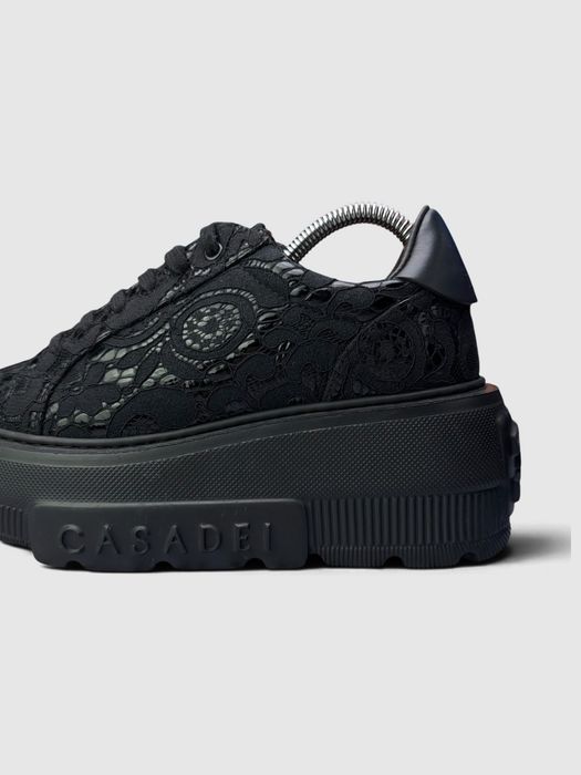 Buty Sportowe Casadei Platform Sneakers Czarny Rozmiar 37