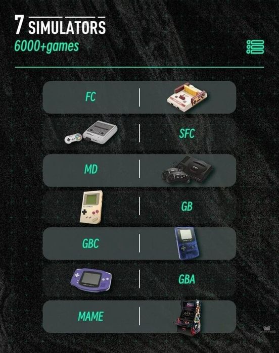 Consola retro SF2000 com 2 comandos e 6000 jogos