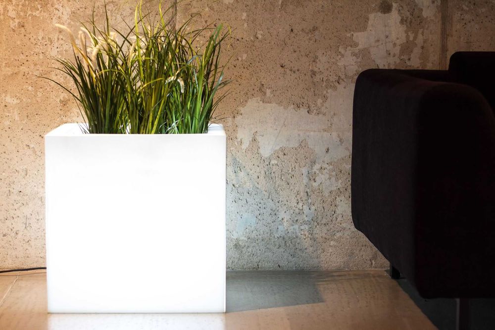 Vaso com iluminação