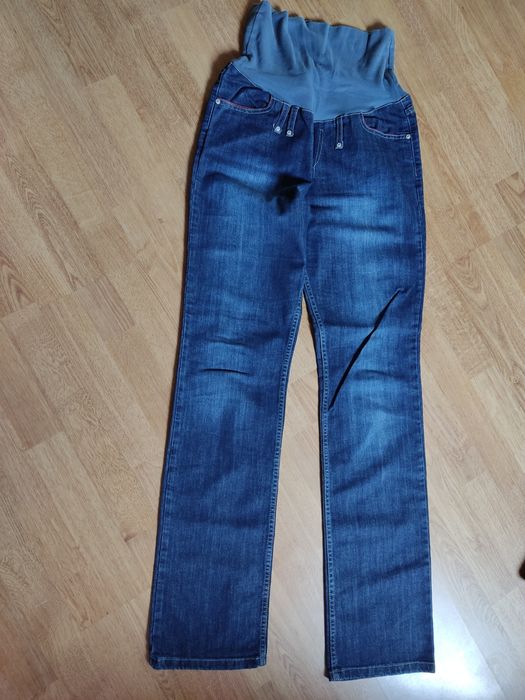 Jeans spodnie ciążowe nowe 9 fashion M tanio