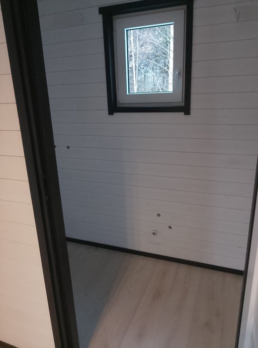 Domek drewniany ocieplony z tarasem