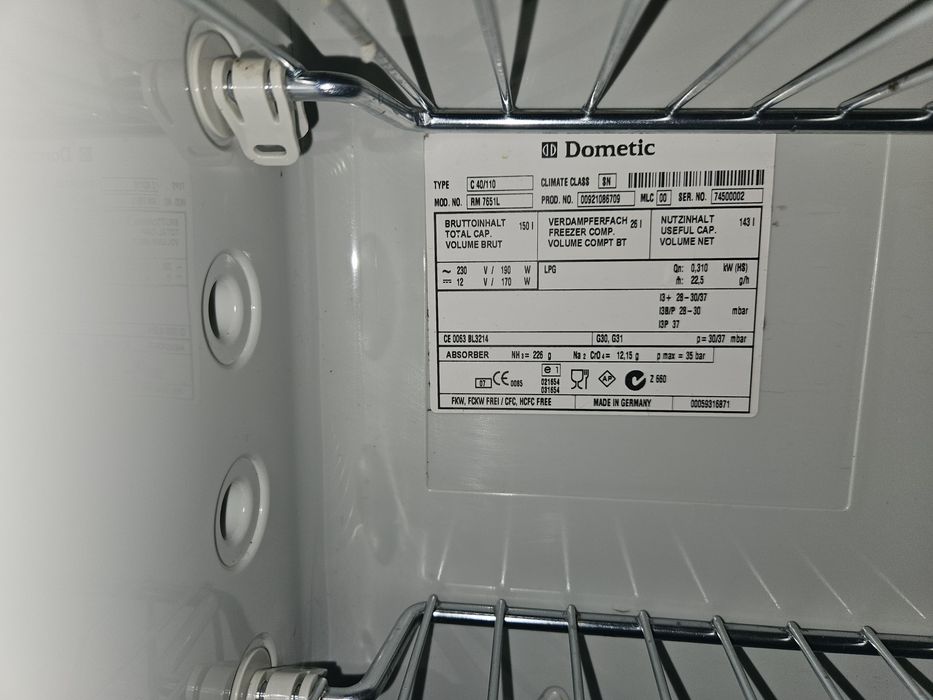 Lodówka Dometic RM7651L Absorbcyjna