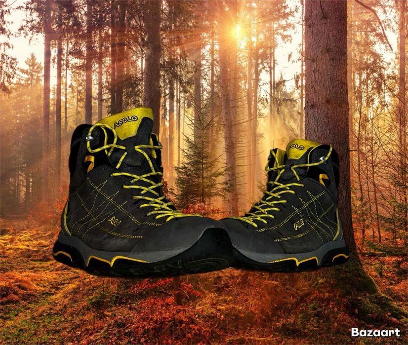 Asolo Nucleon Mid trekkingowe buty zamszowe  męskie 42,5 vibram gore-t