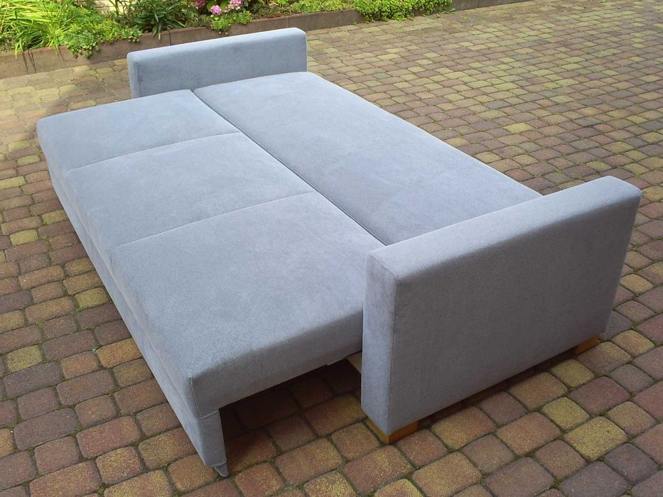 Kanapa-150 cm szerokie spanie/sprężyny bonell/pojemnik