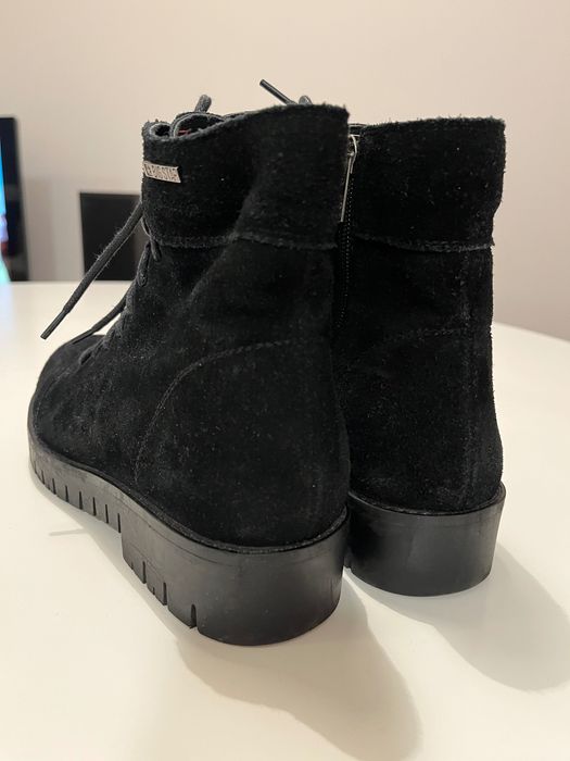 Botki 36 skóra zamszowa