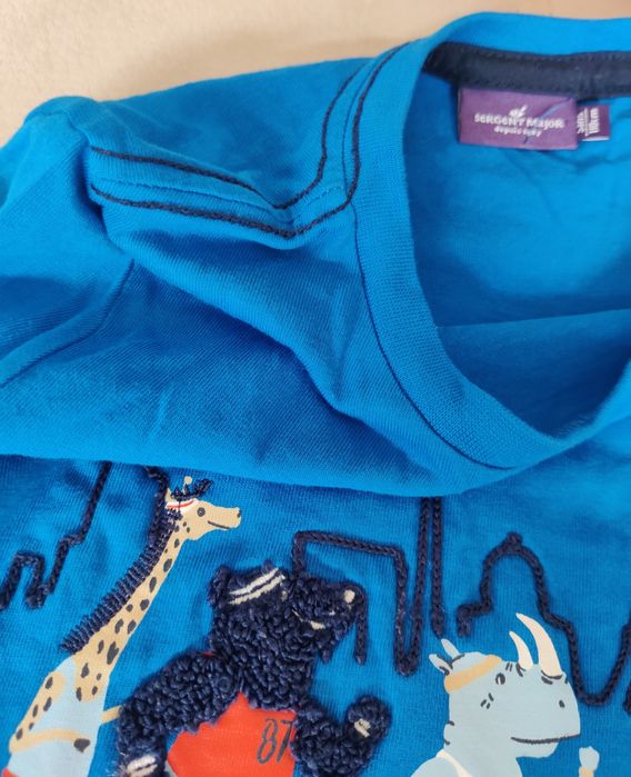 T-shirt, manga comprida, azul, Paris, Sergent Major, 5 anos, 110 cm