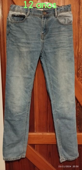 Calças de ganga menina 12 anos